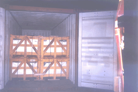 CONTAINER STUFFING OF TILES AT PORT